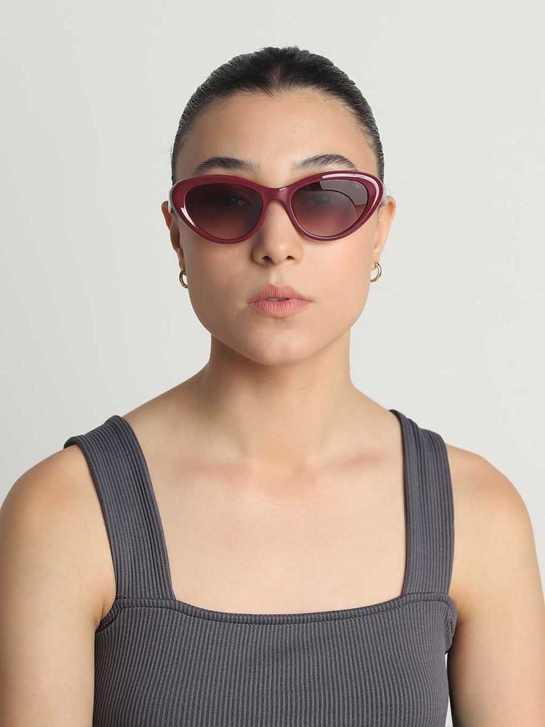 

IDEE Women Oval Sunglasses with UV Protected Lens IDS3139C4SG, Pink