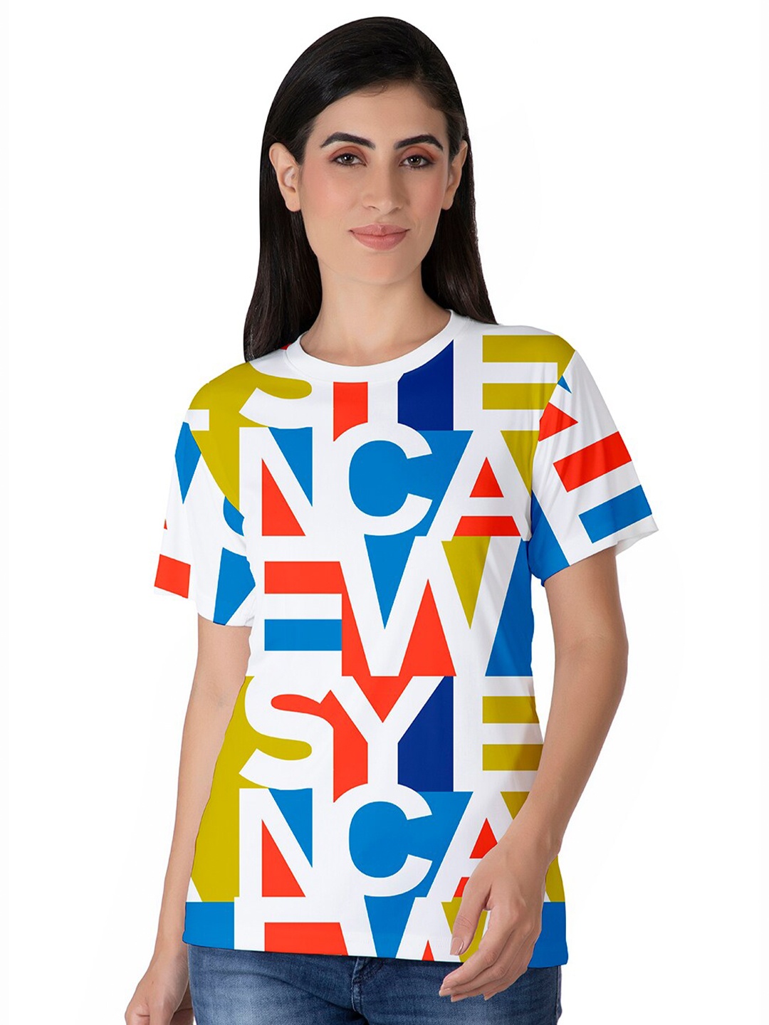 

BAESD Abstract Printed Cotton T-shirt, White