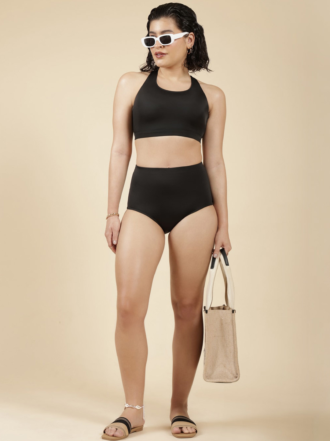 

Blissclub Chlorine Resistance Swim Tops, Black