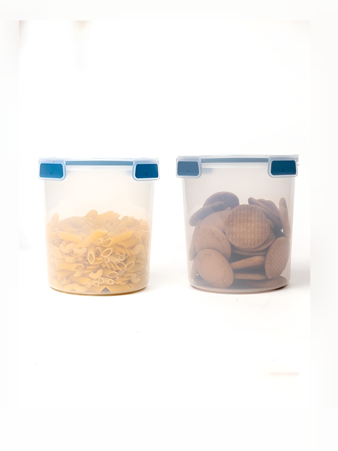 

Anko Transparent 2 Pieces Airtight Plastic Storage Cylindrical Container 2.3 L Each