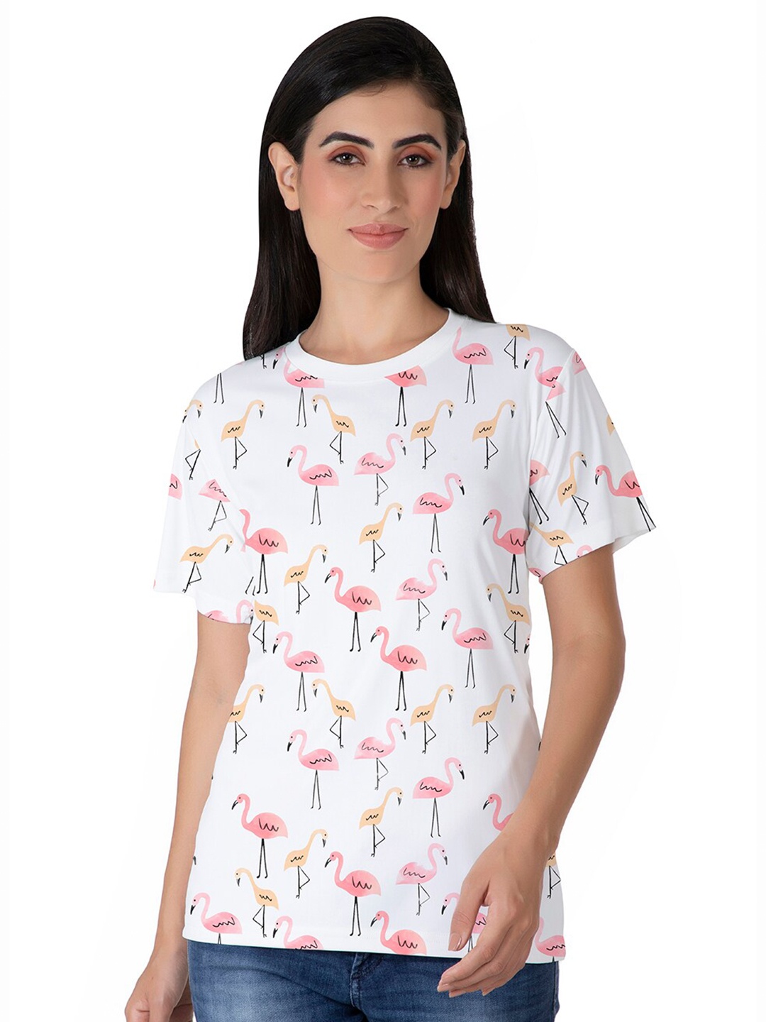 

BAESD Conversational Printed Cotton T-shirt, White