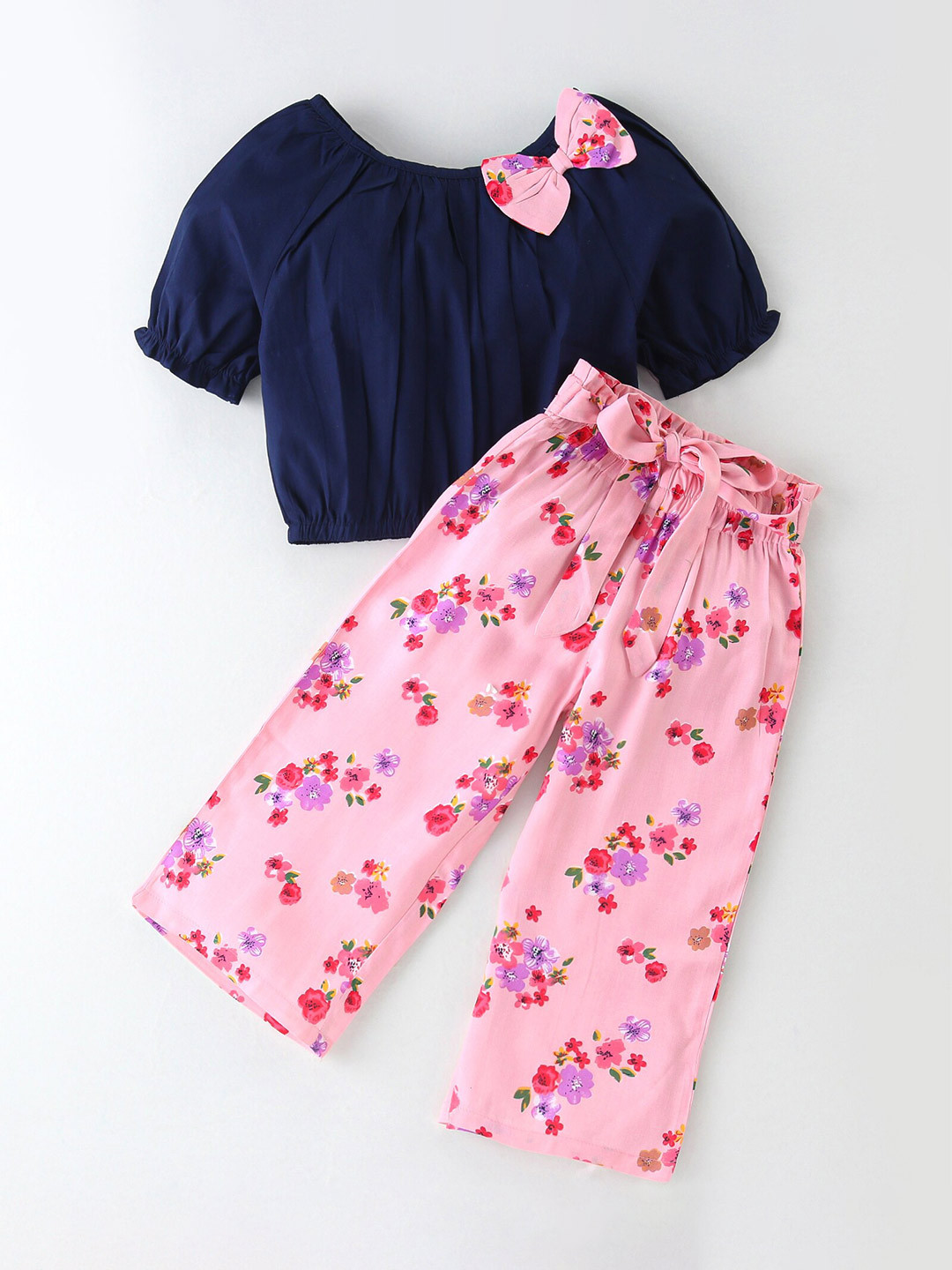 

CrayonFlakes Girls Top With Palazzos, Pink