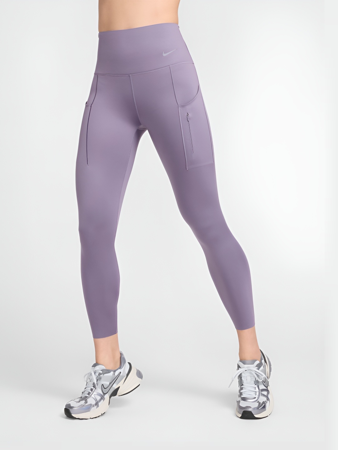 

Nike Go Women's Firm-Support High-Waisted 7/8 Leggings with Pockets, Purple