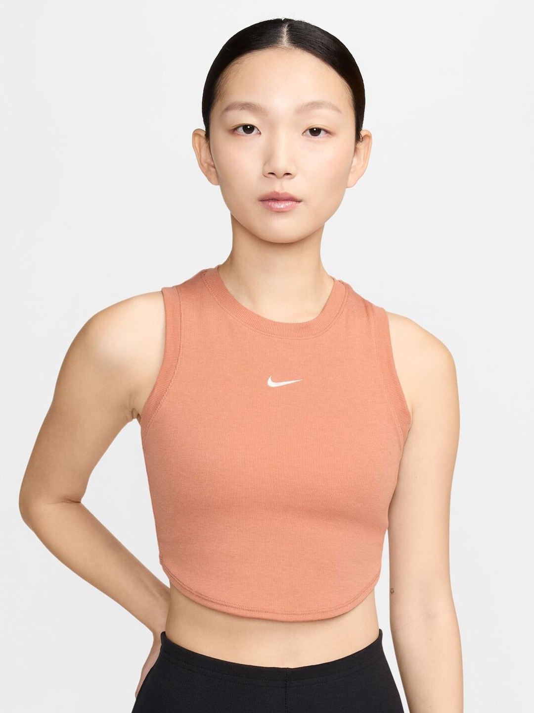 

Nike Sportswear Essentials Women's Ribbed Cropped Tank Top, Brown