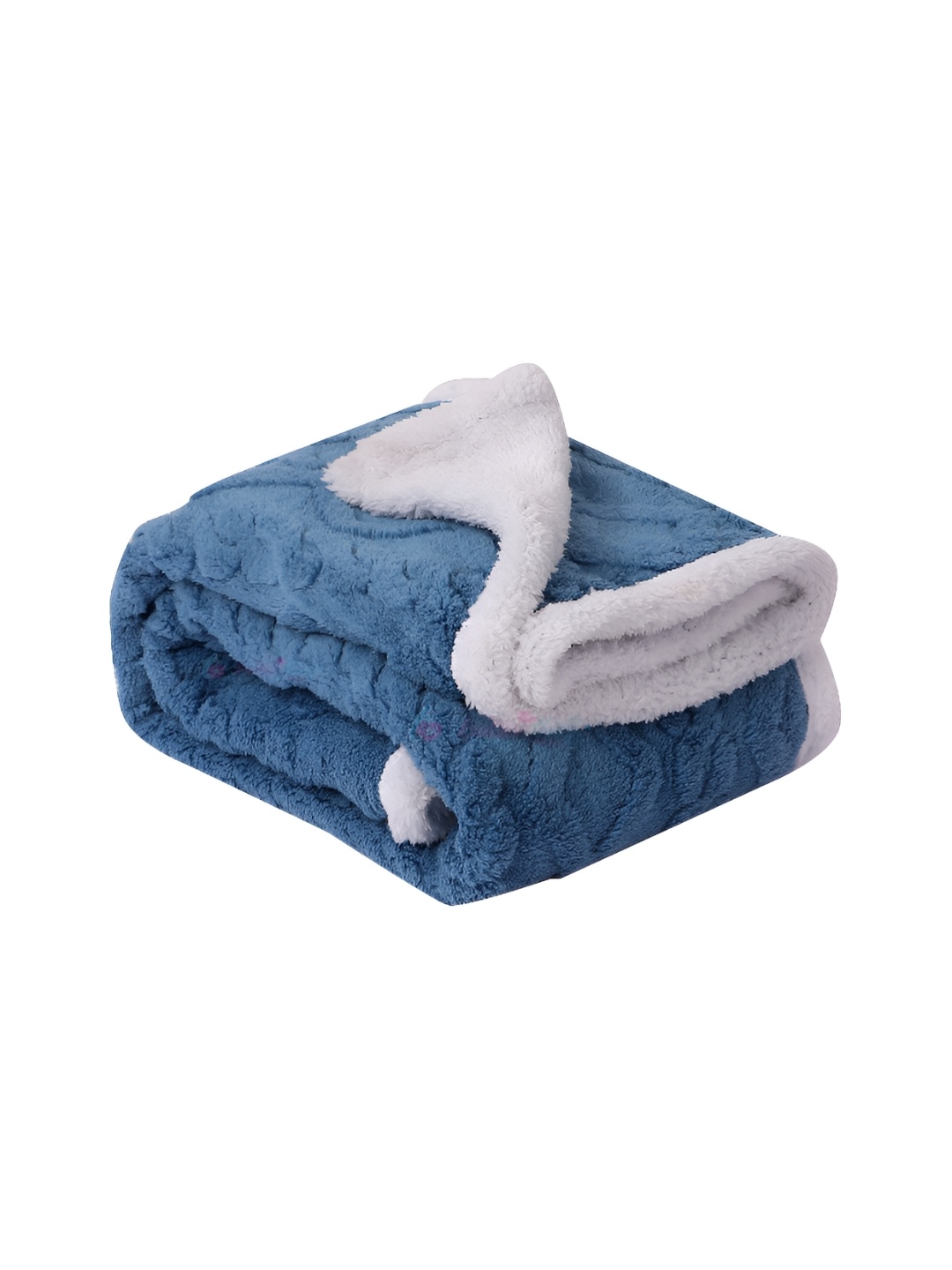 

Butterthief Blue & White Geometric Heavy Winter 400 GSM Double Bed Blanket