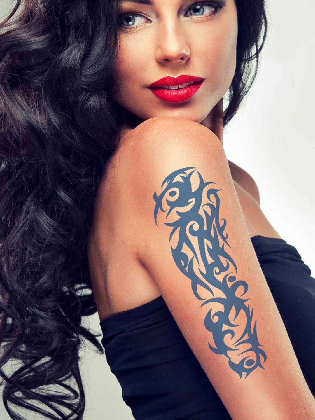 

LICK Realistic Semi Temporary Matte Blue Finish Body Tattoos