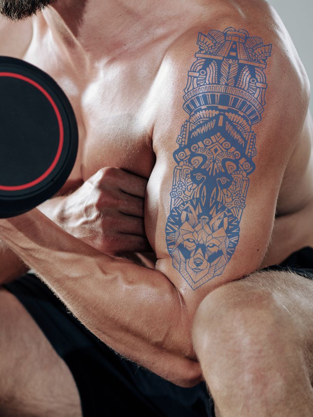 

LICK Realistic Semi Temporary Matte Blue Finish Body Tattoo