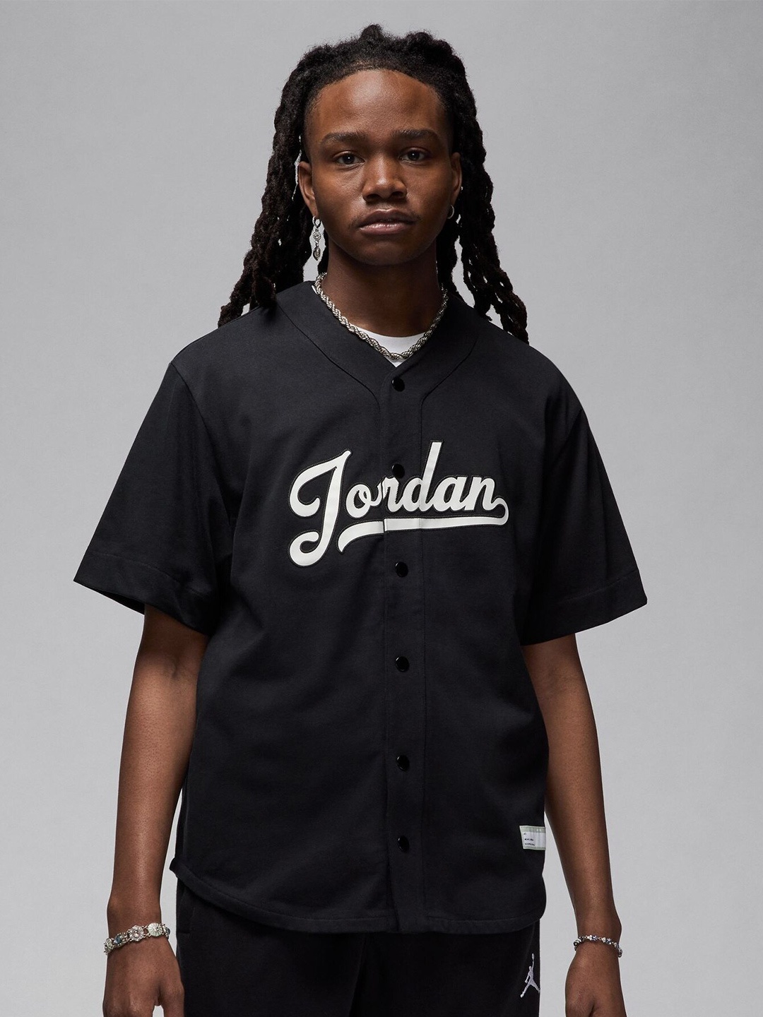 

Nike Men Jordan Flight MVP Baseball Top, Black