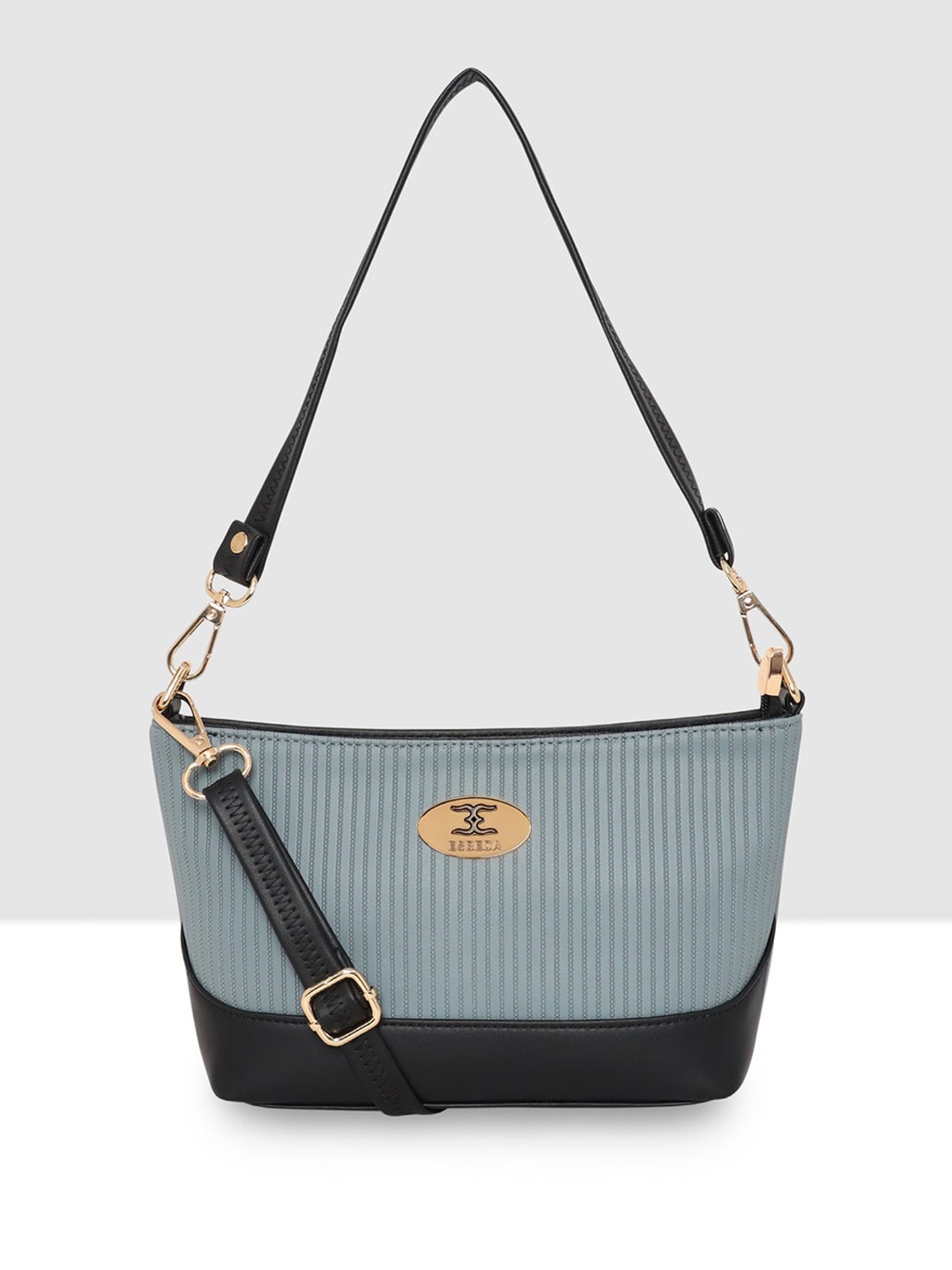 

ESBEDA Textured Lightweight Dual Handle Sling Bag, Blue