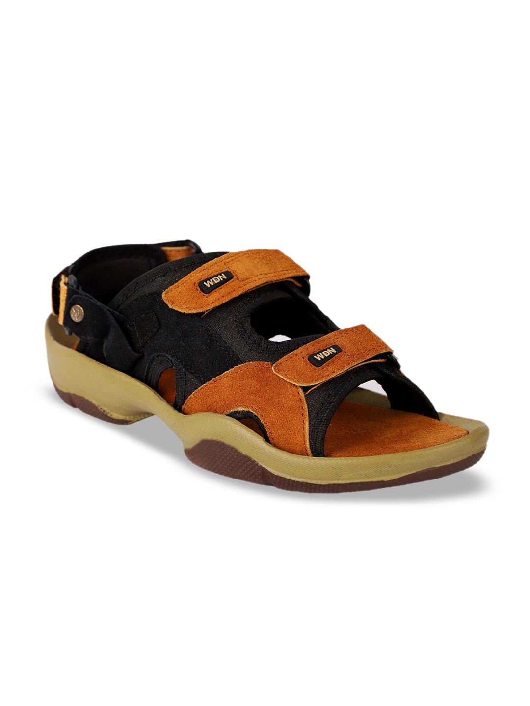 

Woakers Men Leather Sports Sandals, Tan