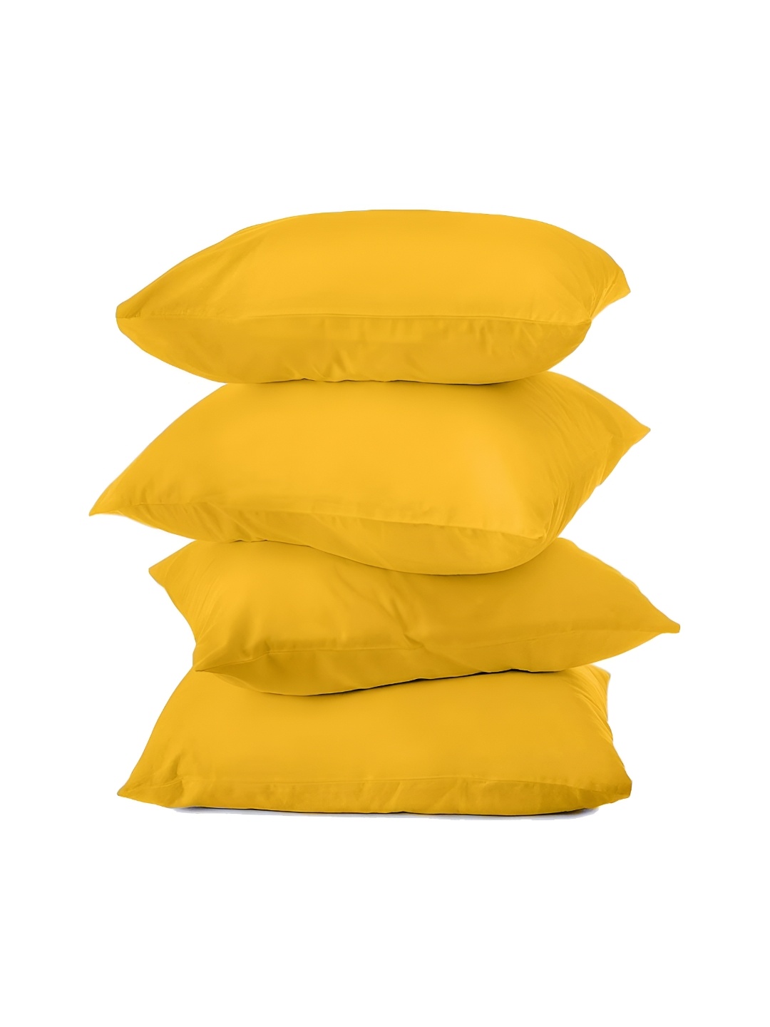 

BIRD WING Yellow 4 Pieces Cotton Square Cushion Covers