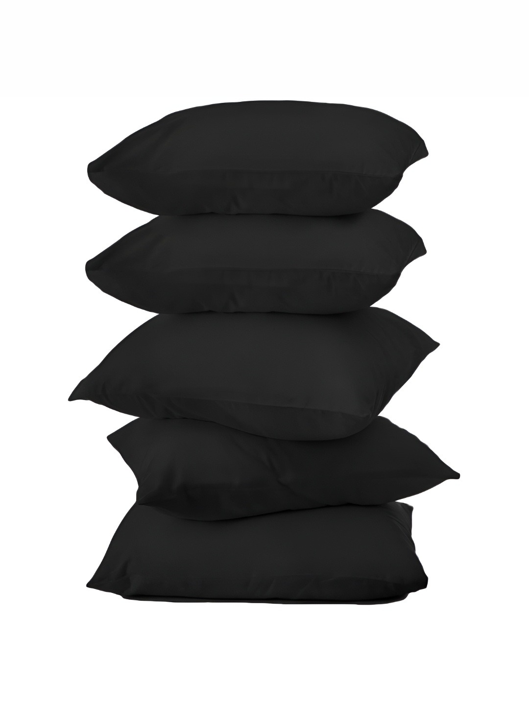 

BIRD WING Black 5 Pieces Cotton Square Cushion Covers