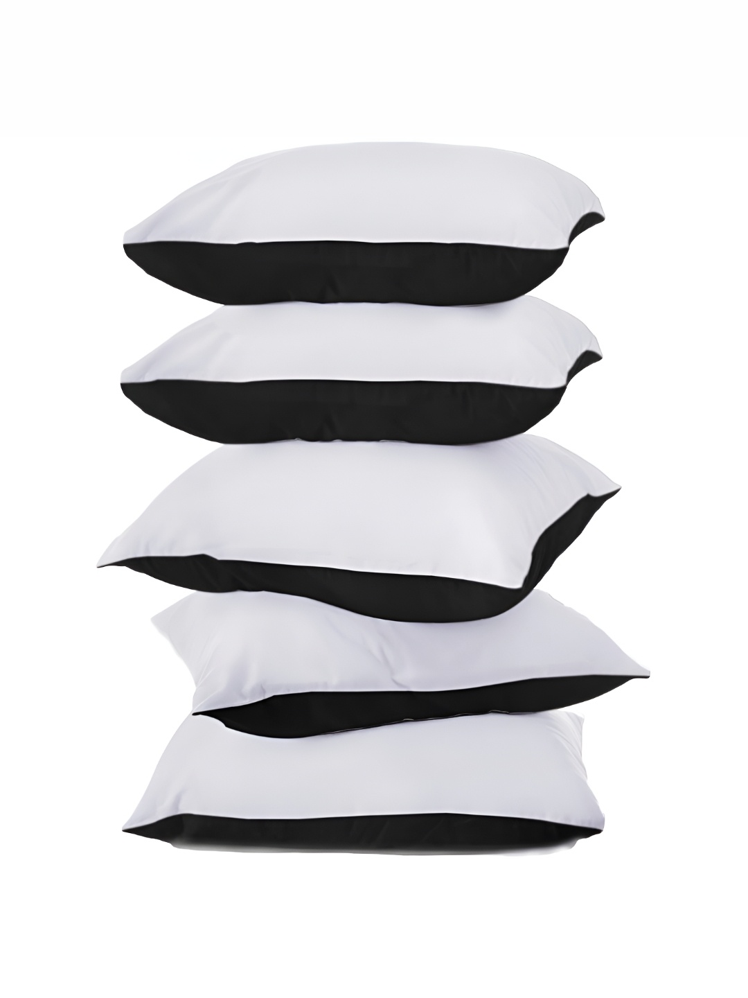 

BIRD WING Black & White 5 Pieces Cotton Square Cushion Covers