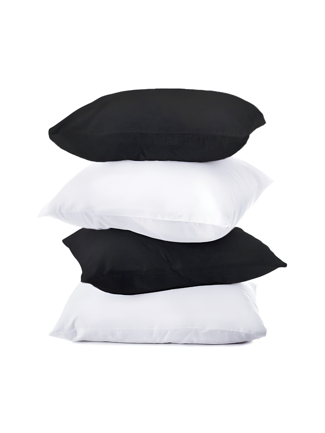 

BIRD WING Black 4 Pieces Cotton Square Cushion Covers