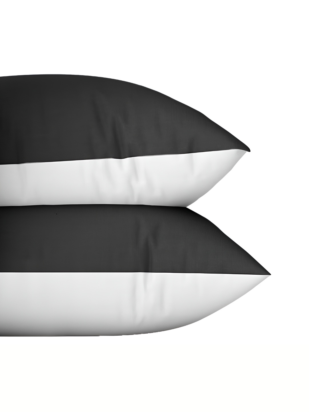 

BIRD WING Black and White 2 Pieces Cotton Square Cushion Covers