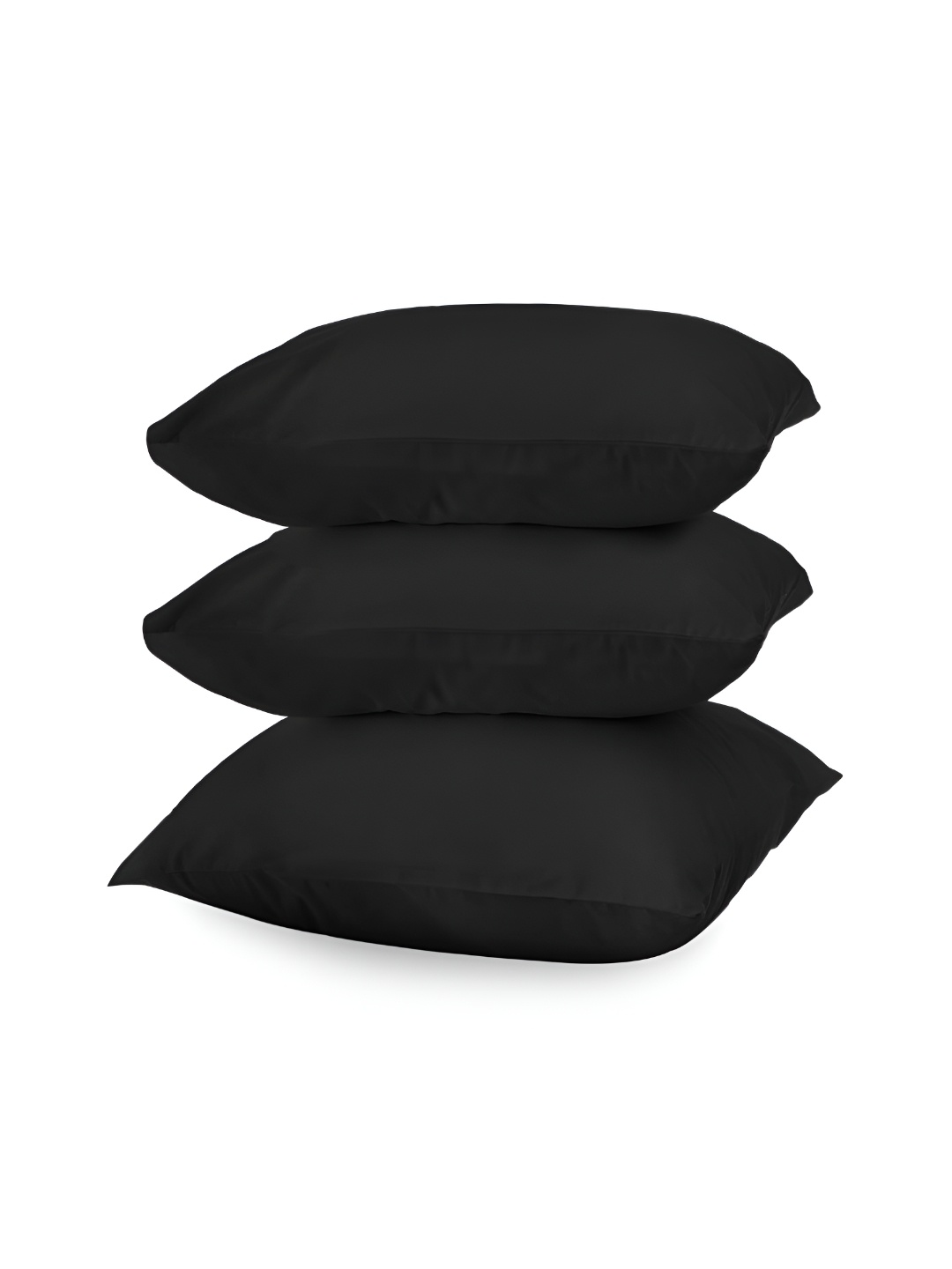 

BIRD WING Black 3 Pieces Cotton Square Cushion Covers