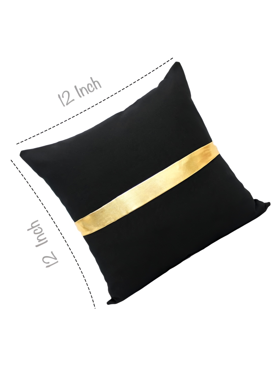 

BIRD WING Black 2 Pieces Square Cotton Cushion Covers