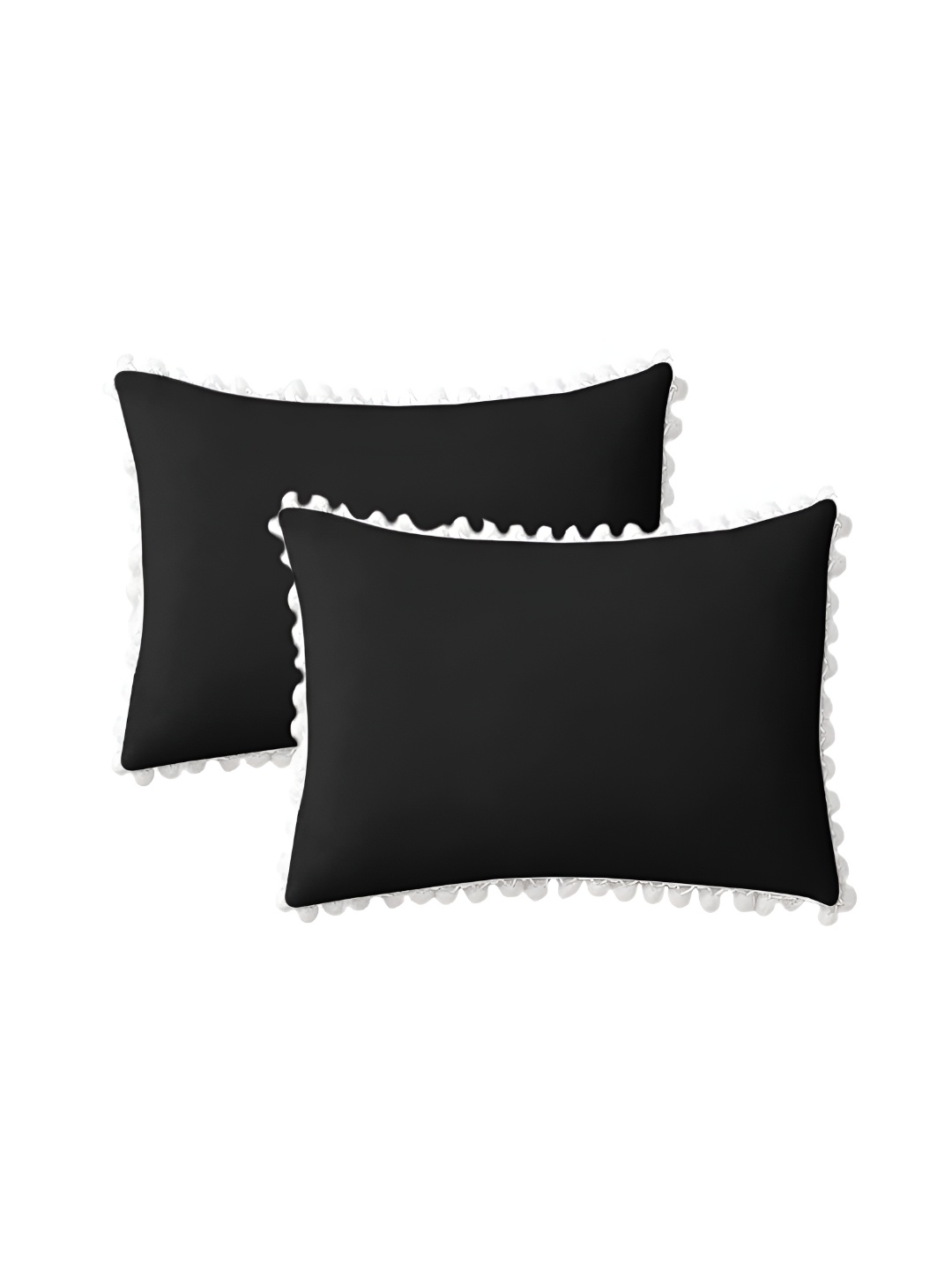 

BIRD WING 2 Pieces Black Rectangle Cushion Covers