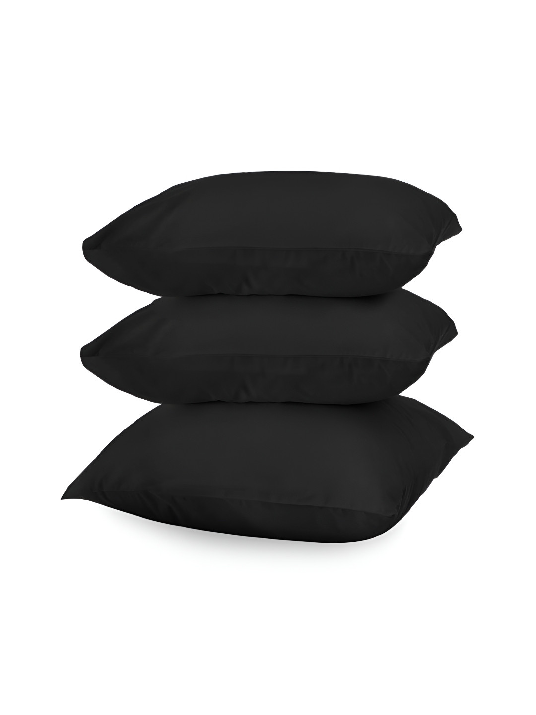 

BIRD WING Black 3 Pieces Cotton Square Cushion Covers