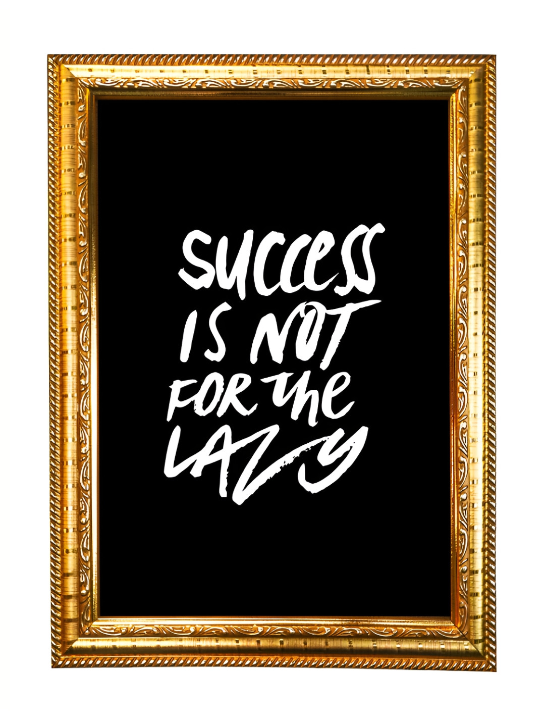 

Hawai Gold-Toned & Black Printed Wooden Wall Photo Frame