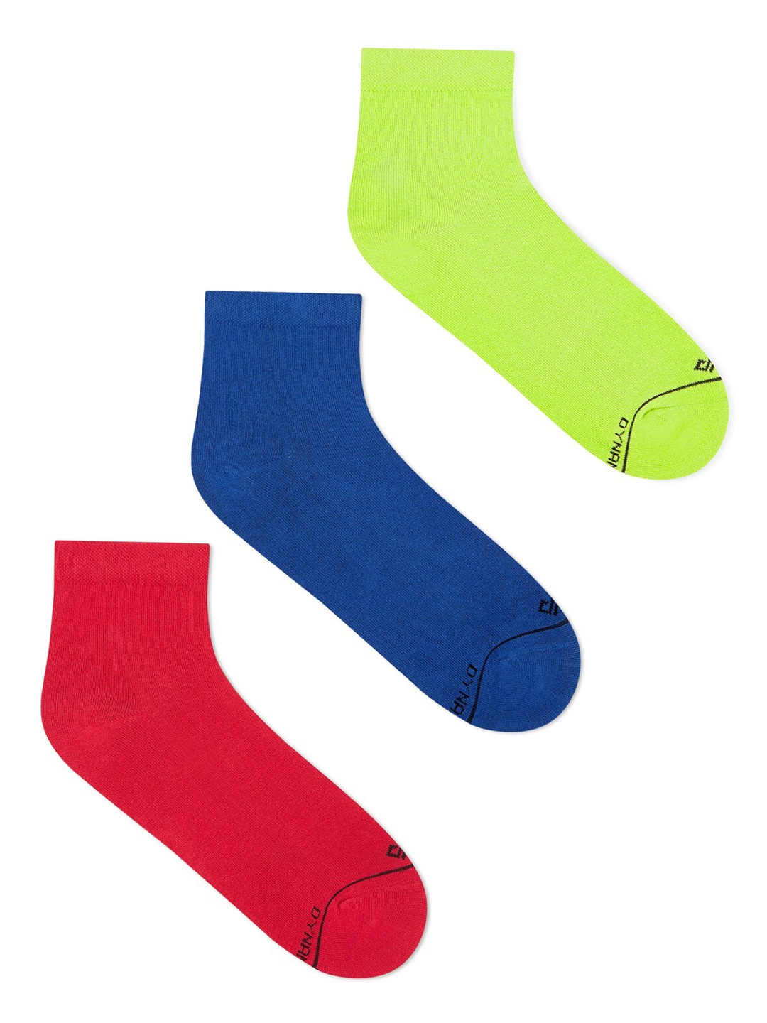 

Dynamocks Women Pack Of 3 Ankle Length Socks, Lime green