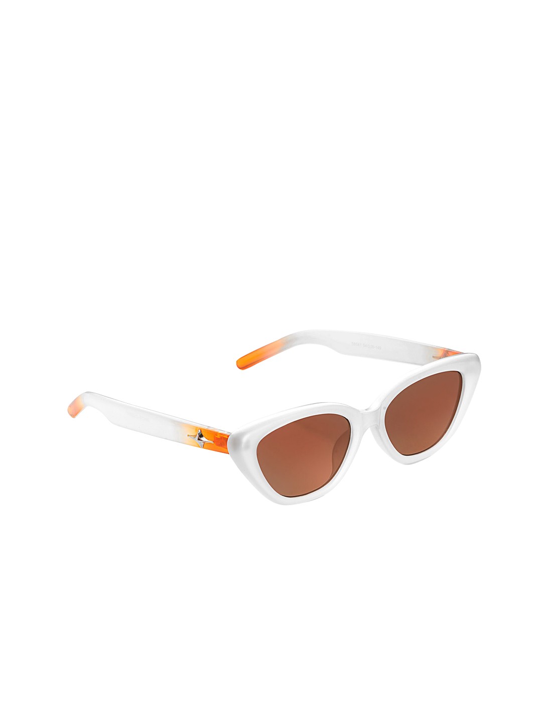 

HASHTAG EYEWEAR Women Cateye Sunglasses with UV Protected Lens 58041, Orange