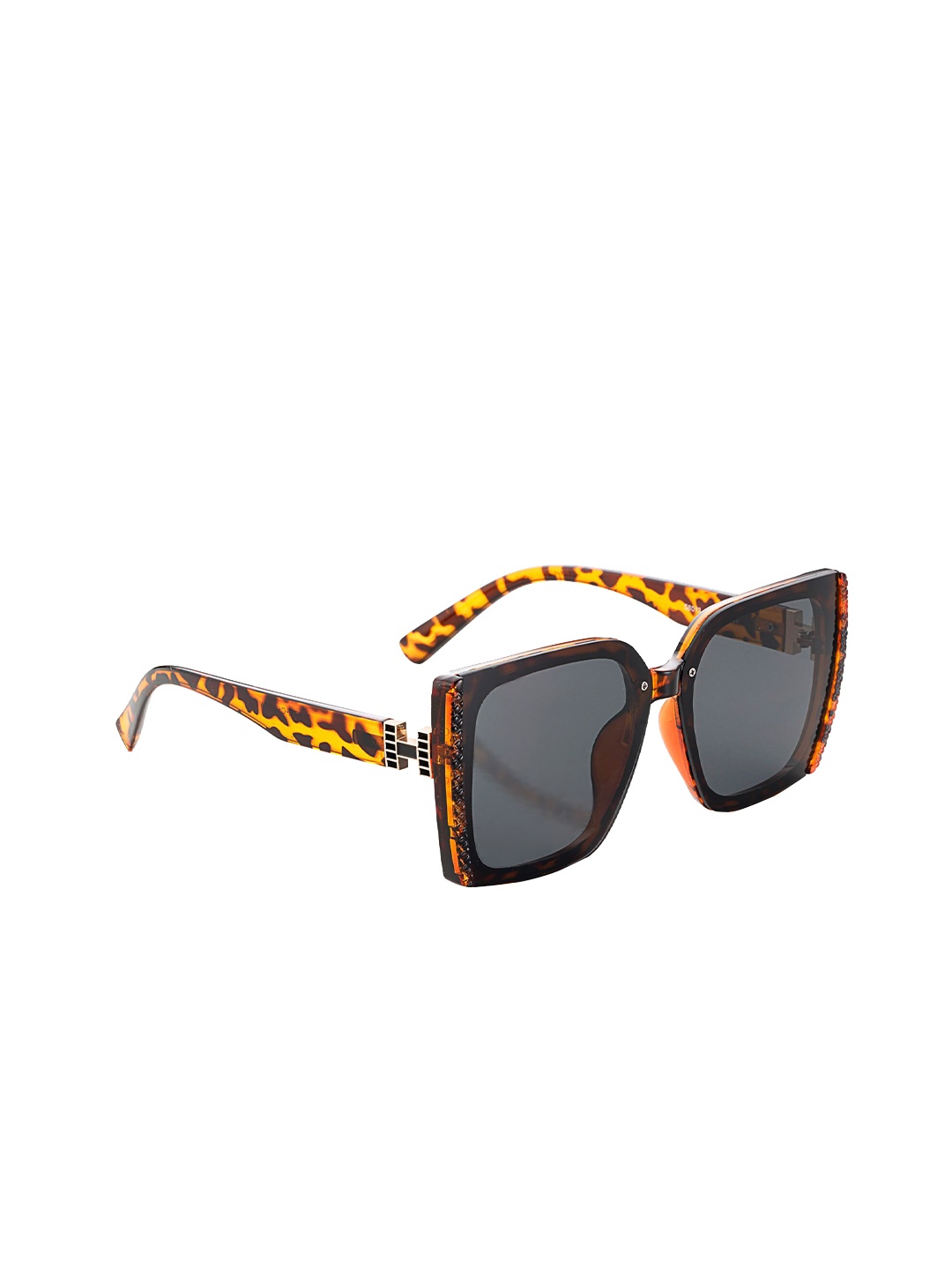 

HASHTAG EYEWEAR Women Square Sunglasses with UV Protected Lens 58013-C3, Black