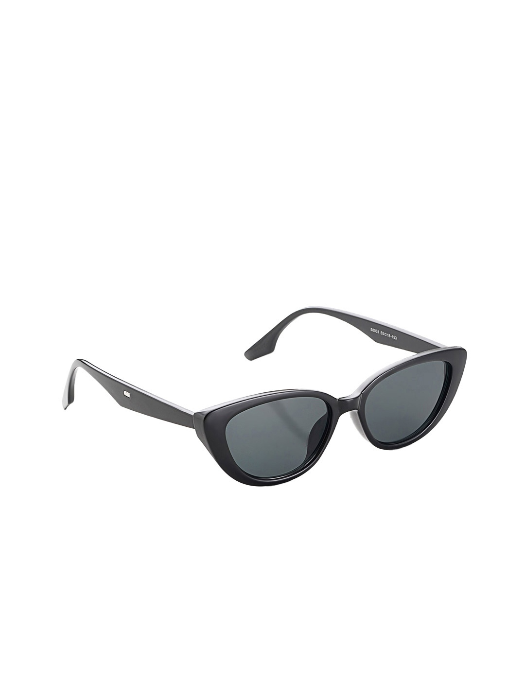 

HASHTAG EYEWEAR Women Cateye Sunglass with UV Protected Lens 58031-C1, Black