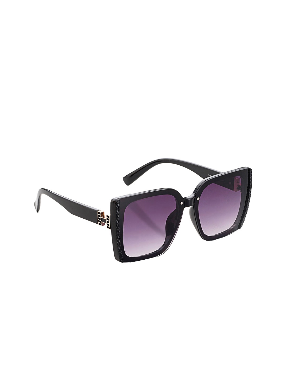 

HASHTAG EYEWEAR Women Square Sunglass With UV Protected Lens 58013-C1, Purple