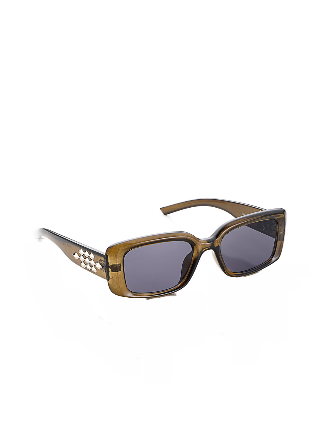 

HASHTAG EYEWEAR Unisex Square Sunglasses with UV Protected Lens 58045, Black