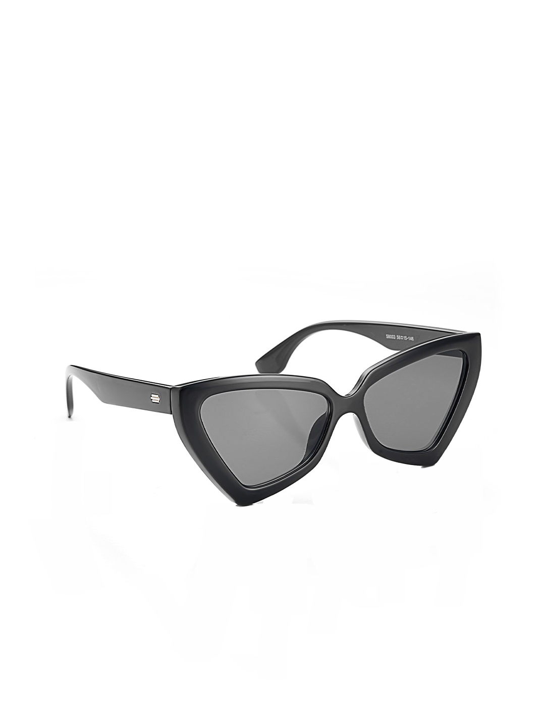 

HASHTAG EYEWEAR Women Cateye Sunglasses with UV Protected Lens 58003, Black