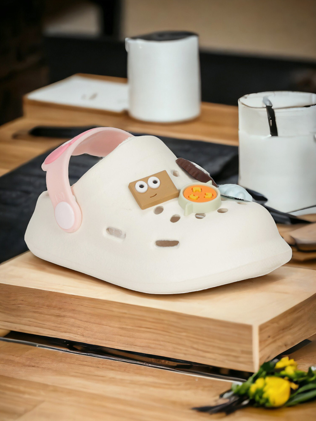 

Lil Lollipop Kids Self Design Clogs, Cream