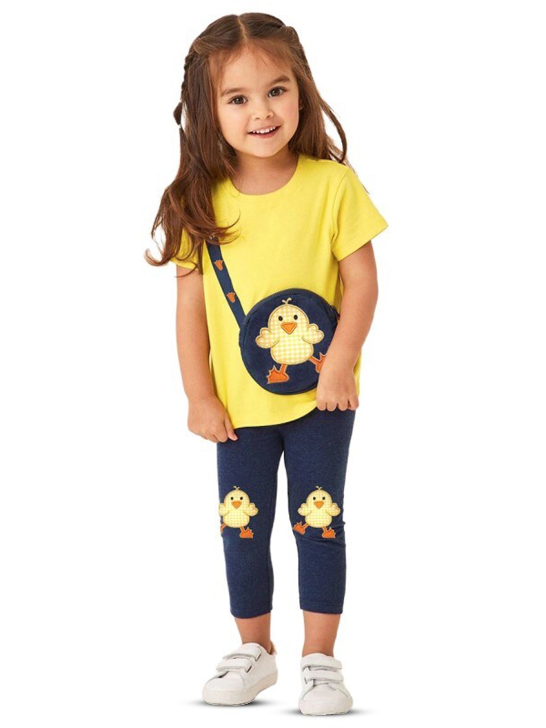 

StyleCast x Revolte Girls Top with Leggings, Yellow