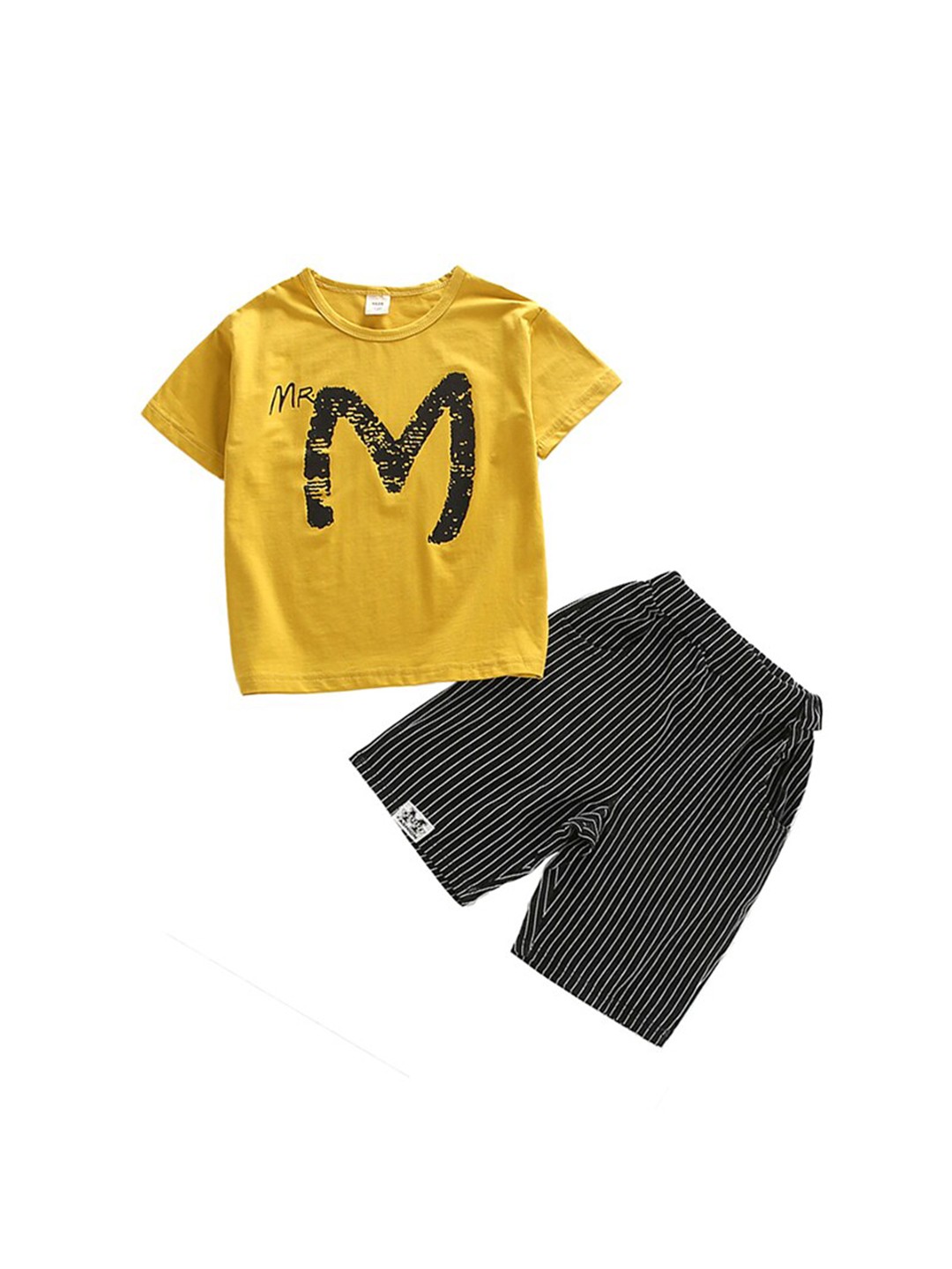 

StyleCast x Revolte Boys Yellow Printed Top with Shorts