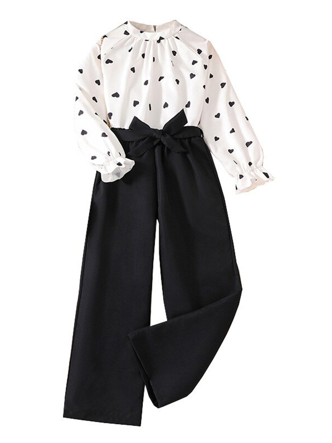 

StyleCast x Revolte Girls Printed Top with Pyjamas, Black
