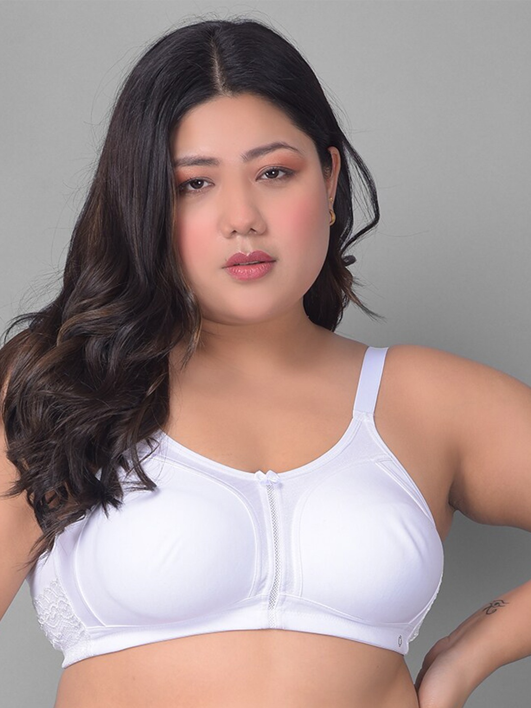 

Dollar Missy Plus Size Full Coverage Bra All Day Comfort, White