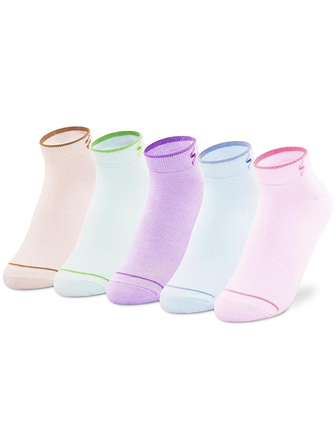 

Supersox Women Pack of 5 Ankle Length Socks, Blue
