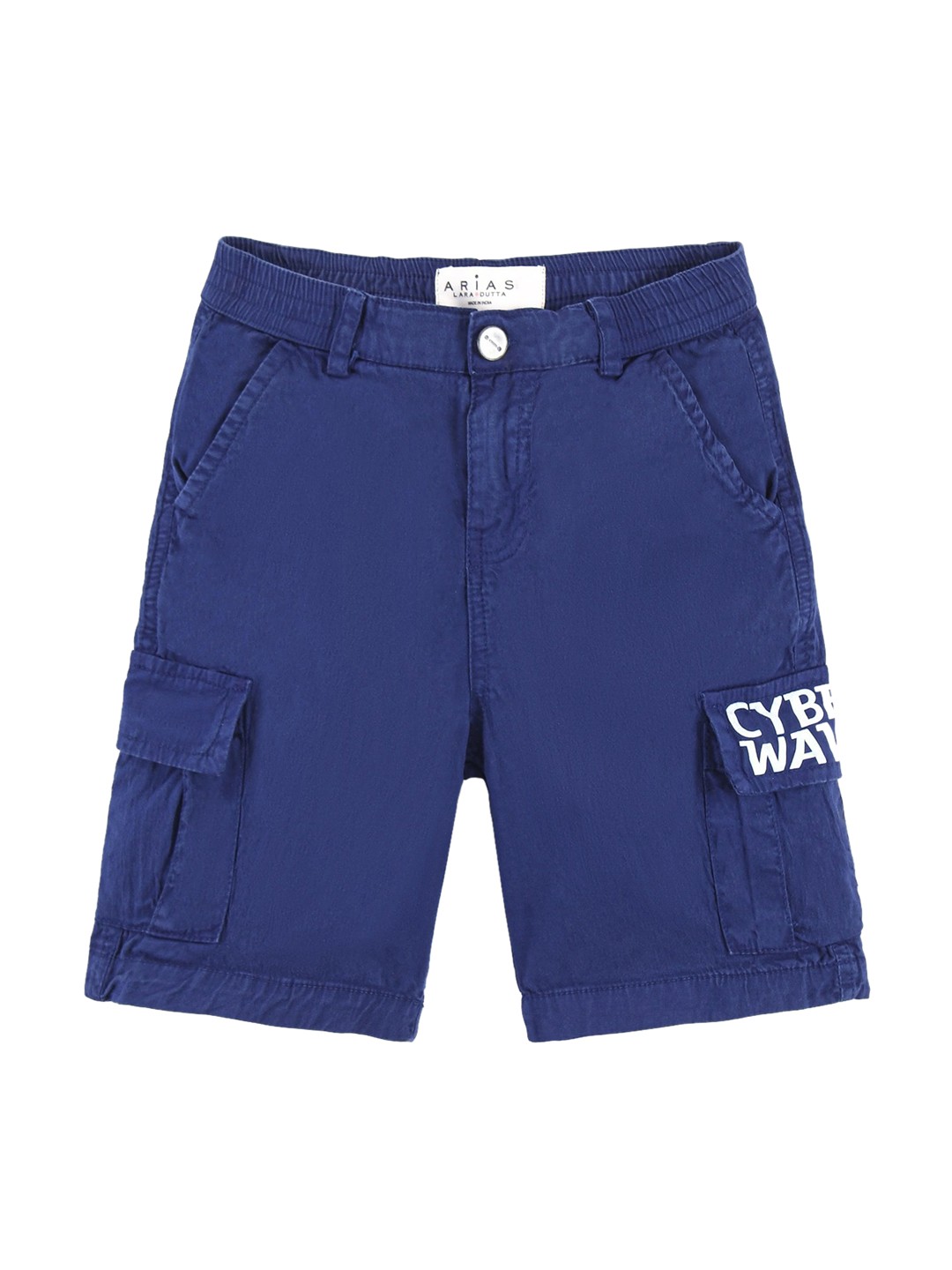 

ARIAS By LARA DUTTA Boys Pure Cotton Twill Cargo Shorts, Navy blue