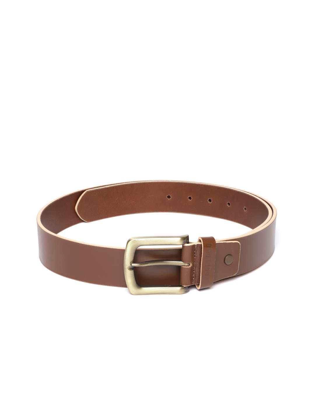 

Woodland Men Solid Leather Belt, Tan