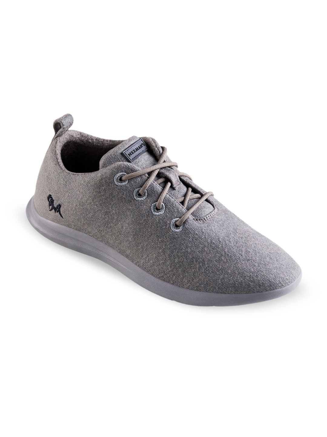 

NEEMANS Men Round Toe Lace Up Mesh Sneakers, Grey