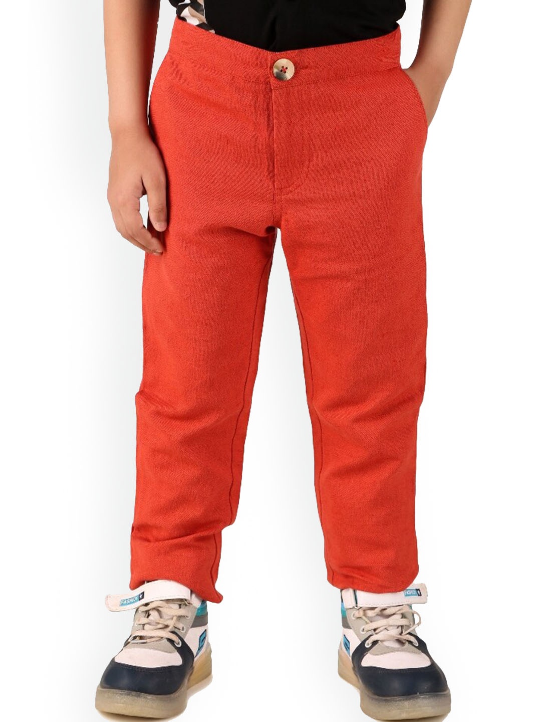 

Miyo Boys Smart Slim Fit Trousers, Red