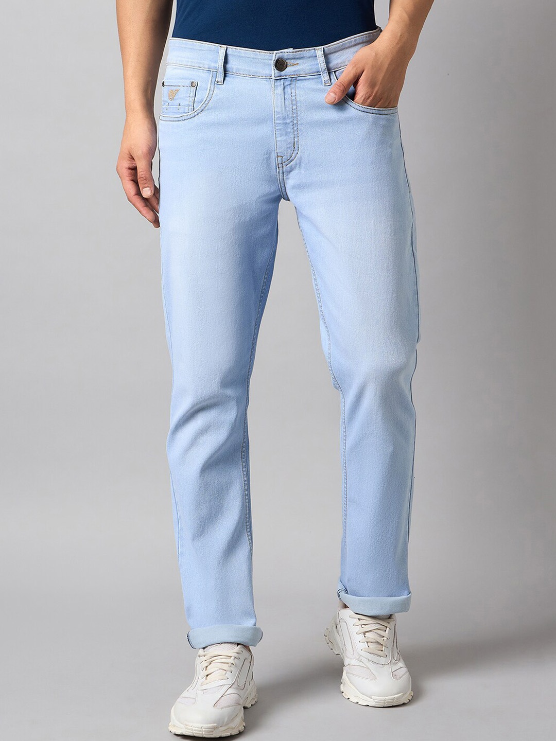 

Club York Men Slim Fit Clean Look Jeans, Blue