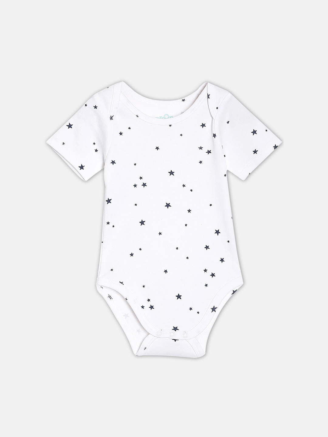 

Broon Infant Boys Printed Organic Cotton Bodysuit, White
