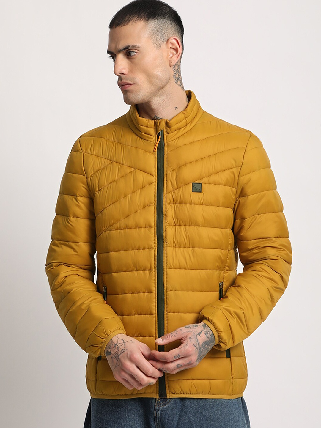 

THE BEAR HOUSE Lightweight Puffer Jacket, Mustard