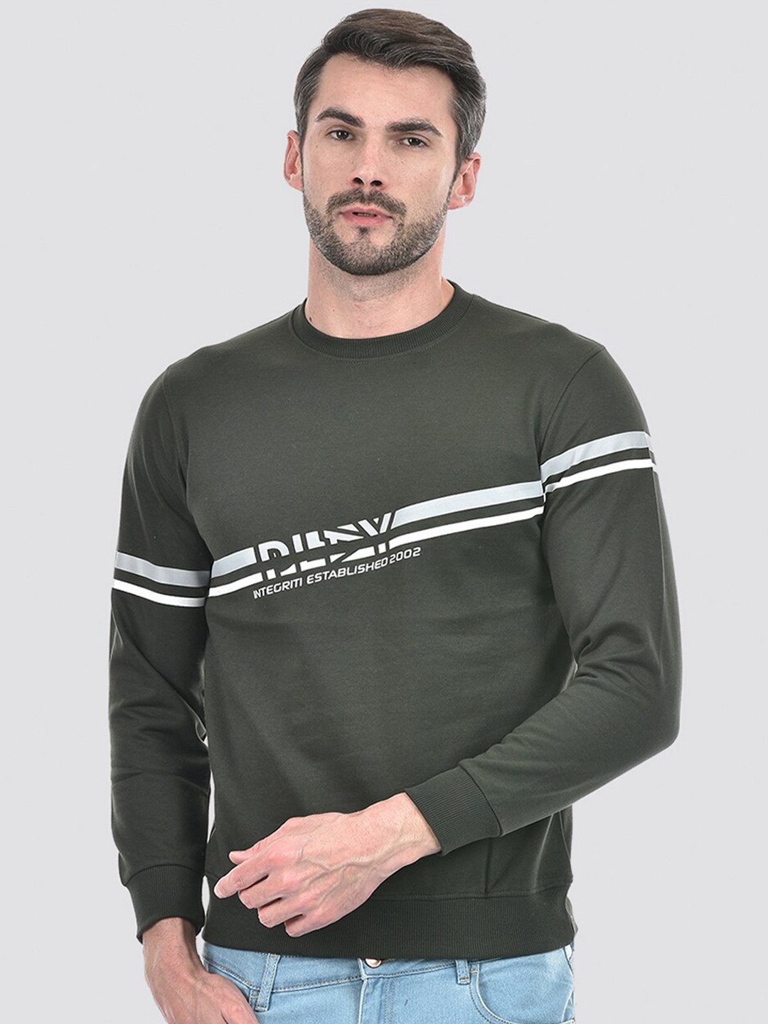 

Integriti Round Neck Long Sleeves Pullover, Green