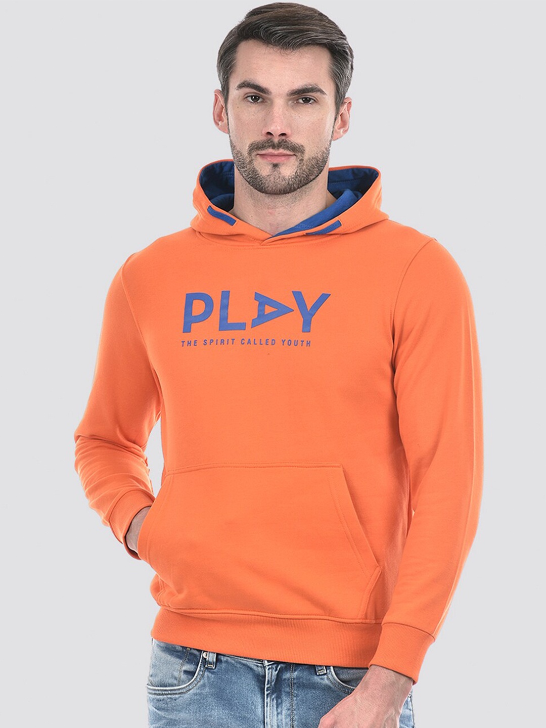 

Integriti Printed Pullover Hooded Sweatshirt, Orange