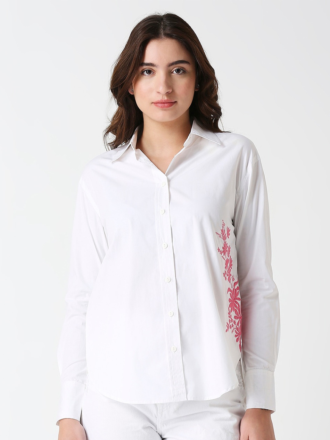 

Remanika Classic Cotton Casual Shirt, White