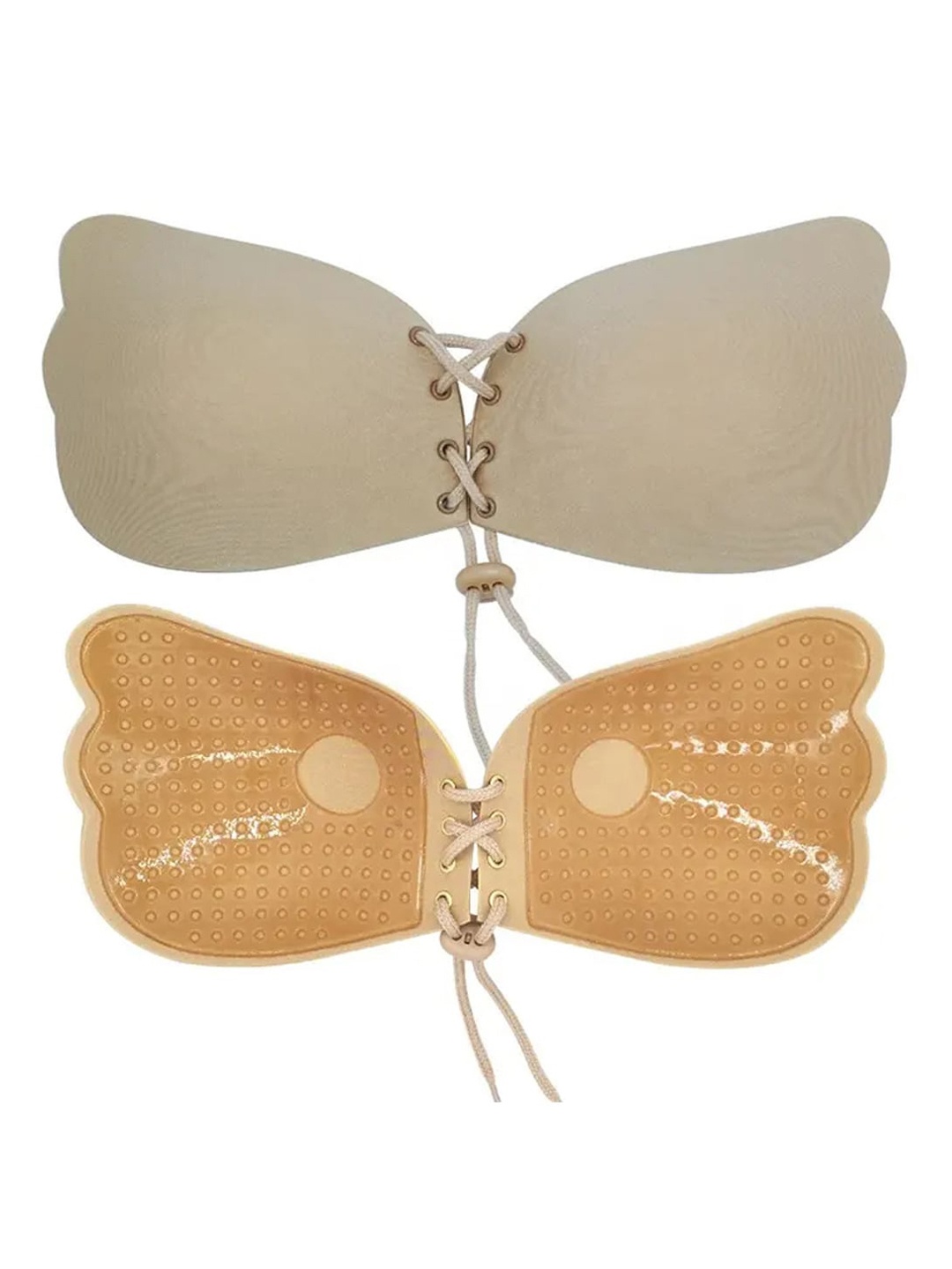 

Krelin Strapless Self Adhesive Push up Backless Stick-On Bra, Beige