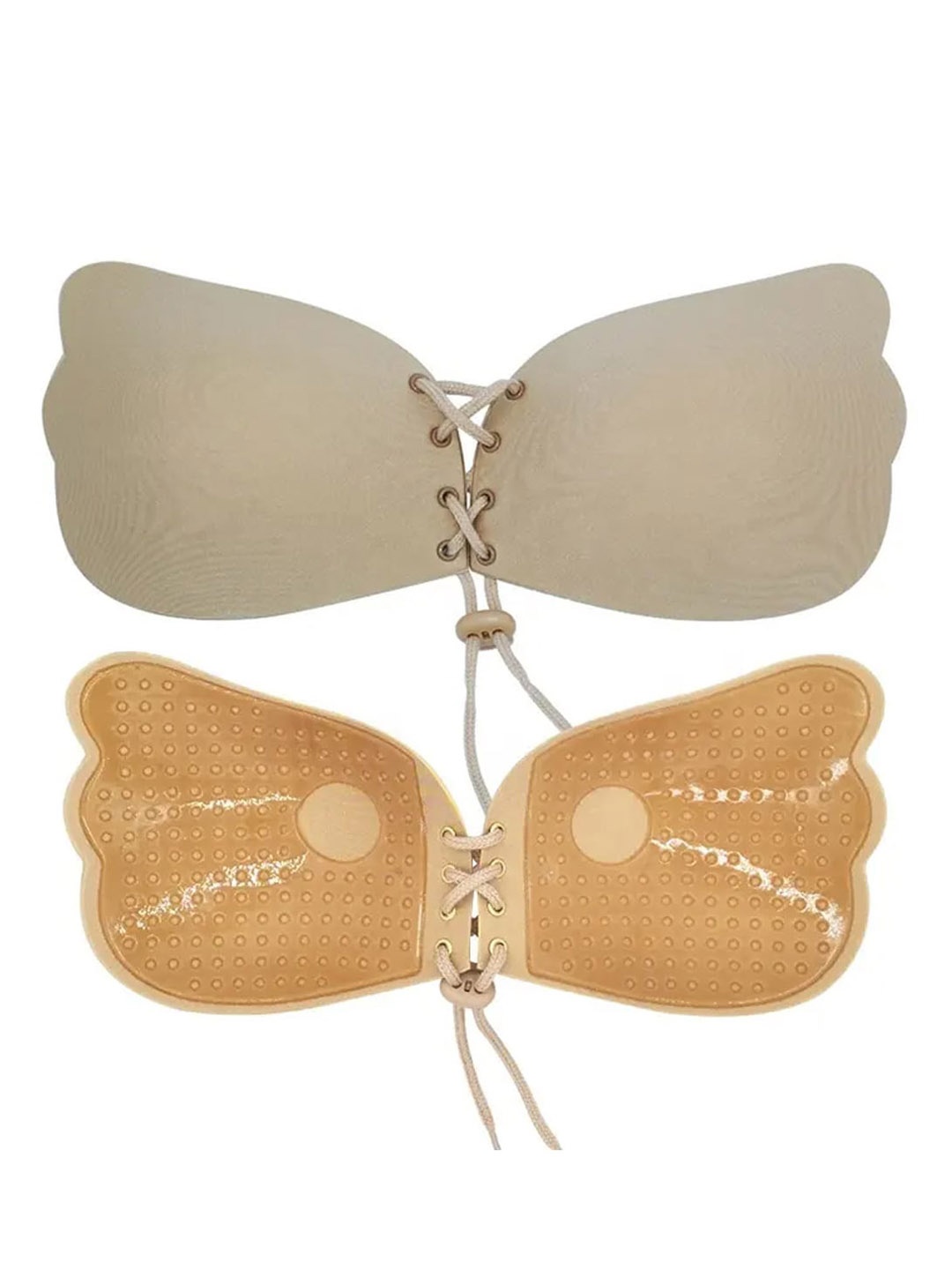 

FIMBUL Strapless Self Adhesive Push up Backless Stick-On Bra, Beige