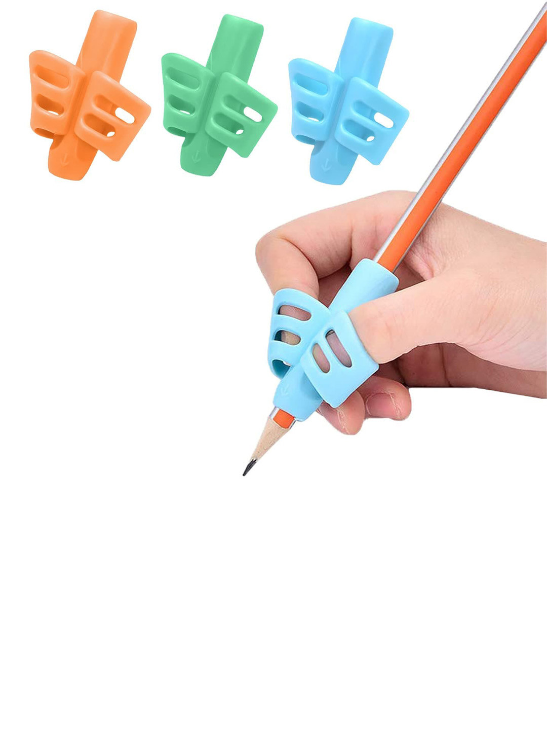 

SYGA Kids Two-Finger Silicone Pencil Grip, Blue